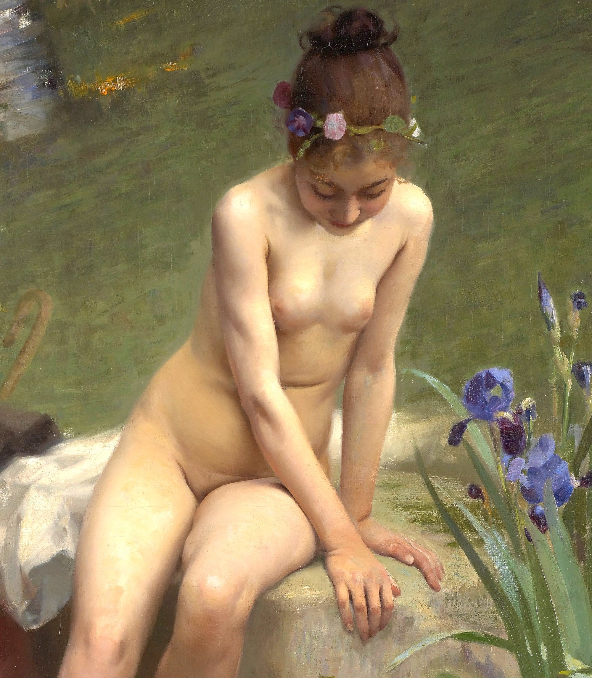 Paul Peel Fine Art Print, The Little Shepherdess