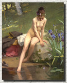 Paul Peel Fine Art Print, The Little Shepherdess