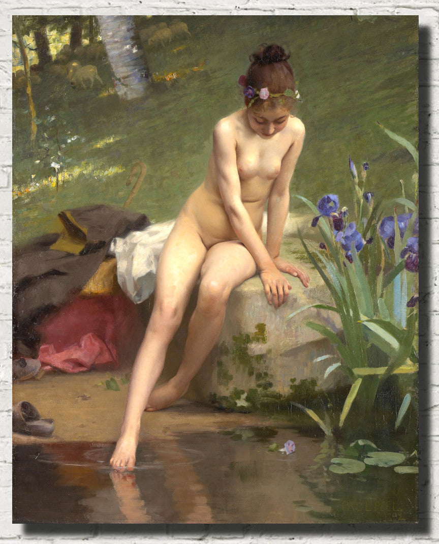 Paul Peel Fine Art Print, The Little Shepherdess