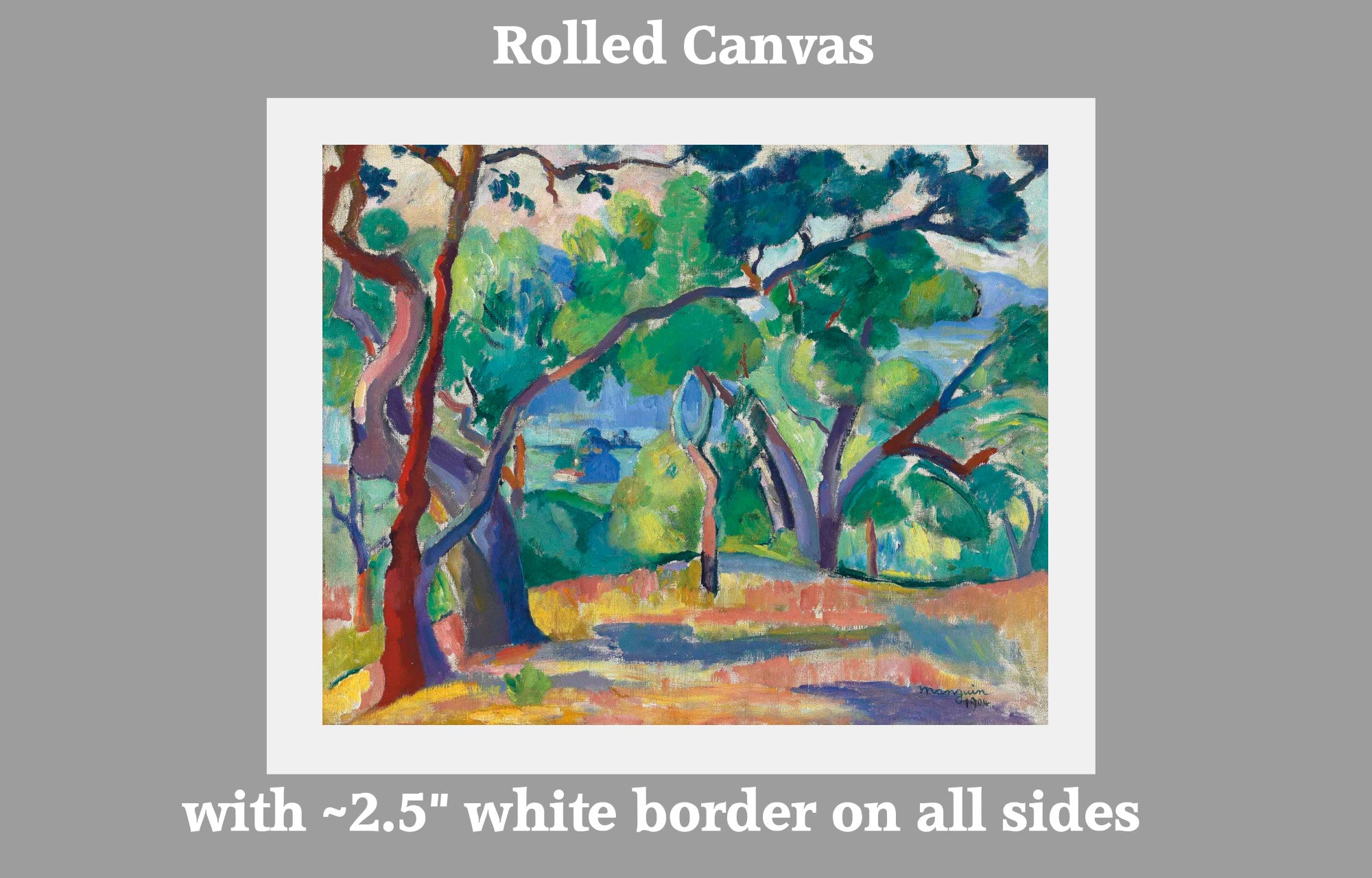 Saint-Tropez Landscape, Henri Manguin, Paysage de Saint-Tropez
