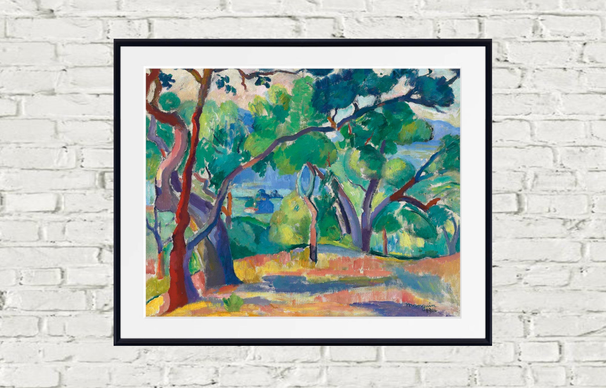 Saint-Tropez Landscape, Henri Manguin, Paysage de Saint-Tropez
