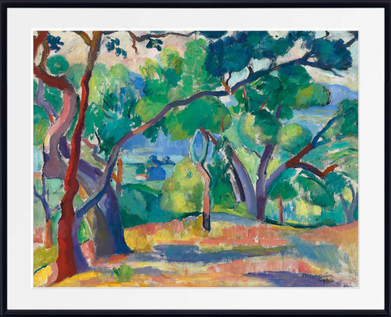 Saint-Tropez Landscape, Henri Manguin, Paysage de Saint-Tropez