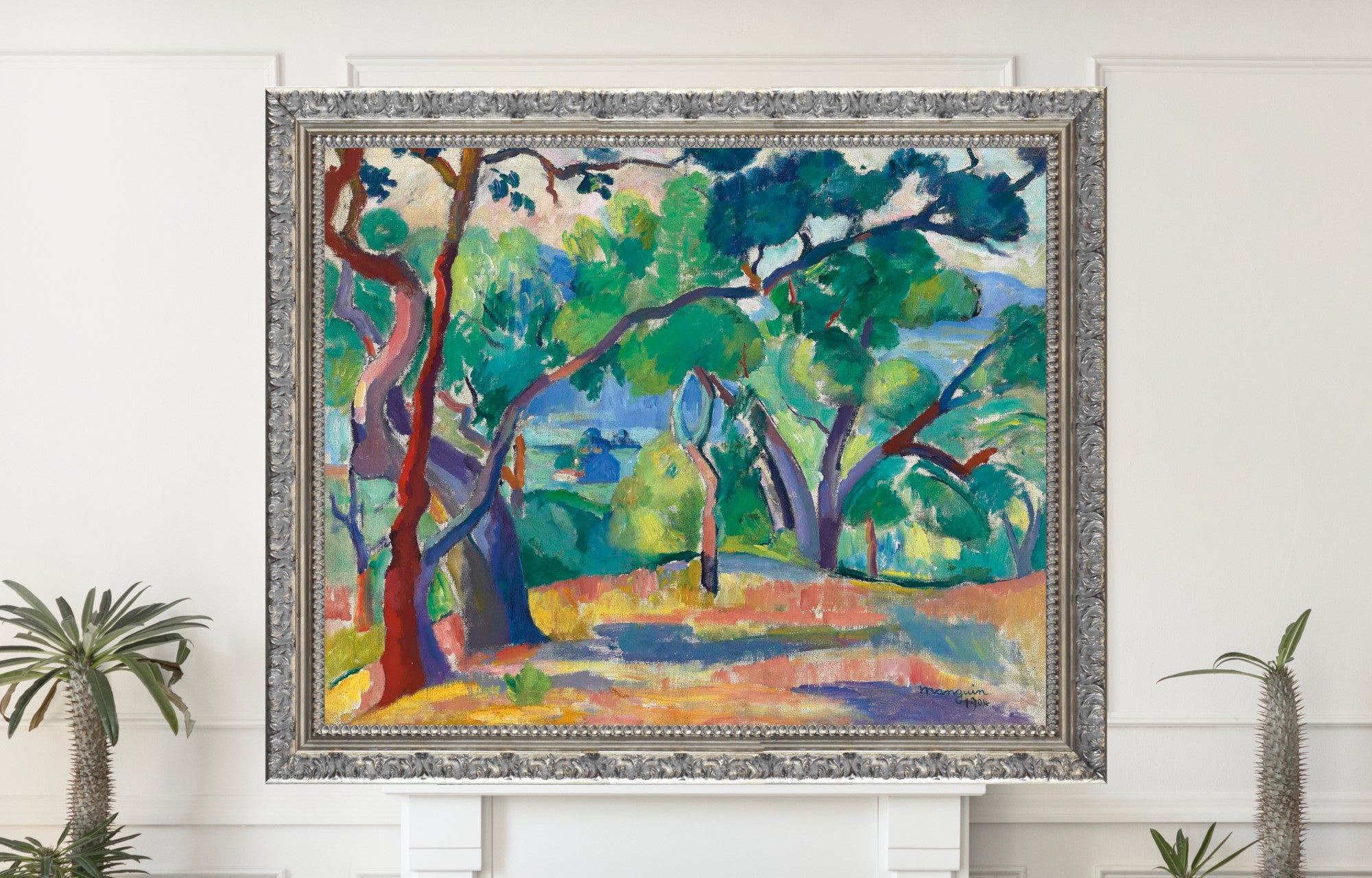 Saint-Tropez Landscape, Henri Manguin, Paysage de Saint-Tropez