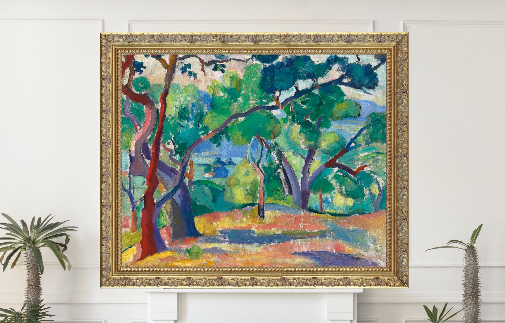 Saint-Tropez Landscape, Henri Manguin, Paysage de Saint-Tropez