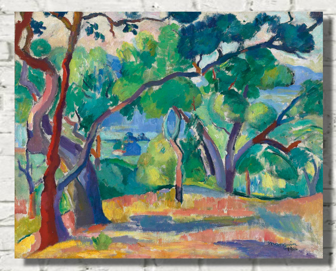 Saint-Tropez Landscape, Henri Manguin, Paysage de Saint-Tropez