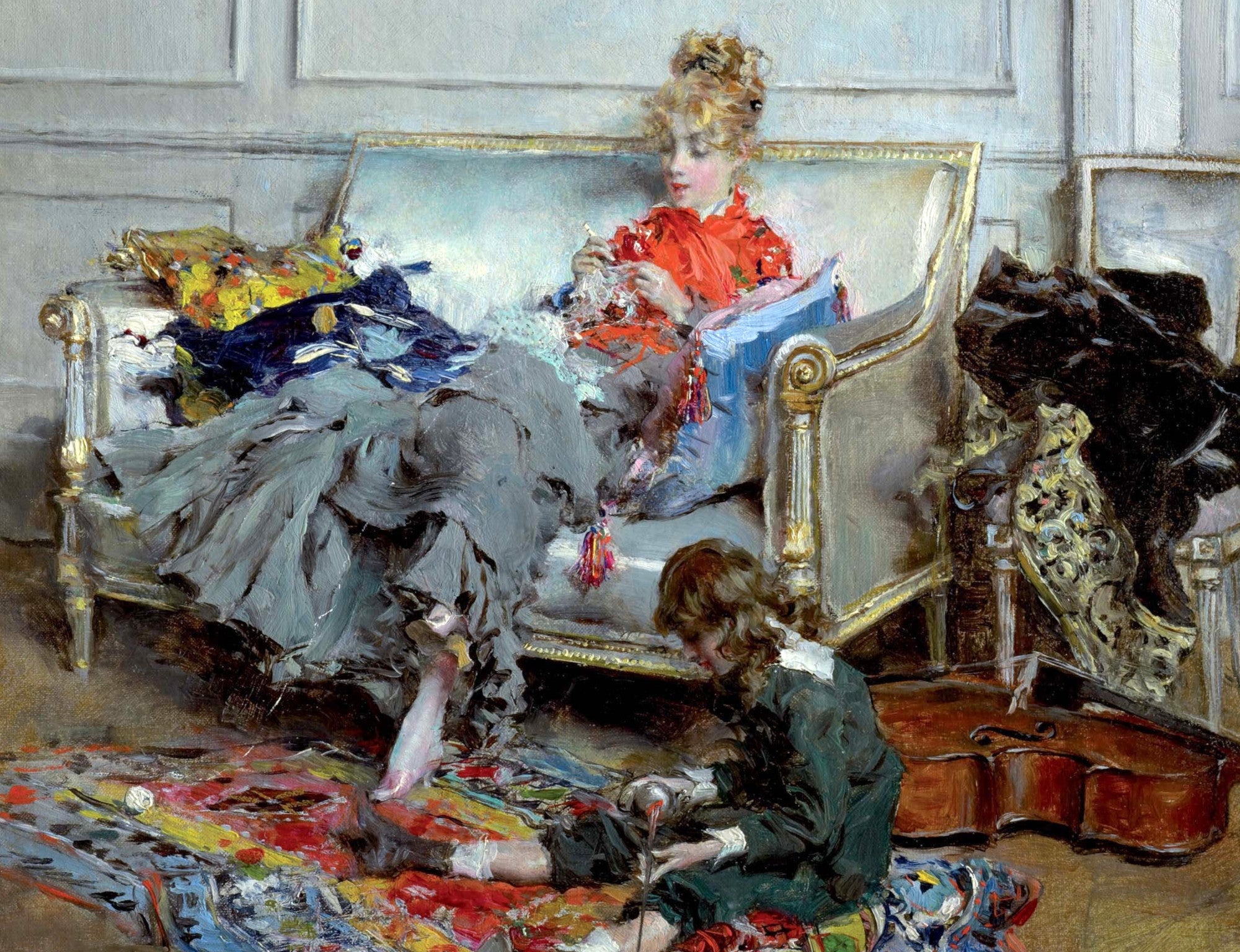 Giovanni Boldini Fine Art Print, Peaceful Days