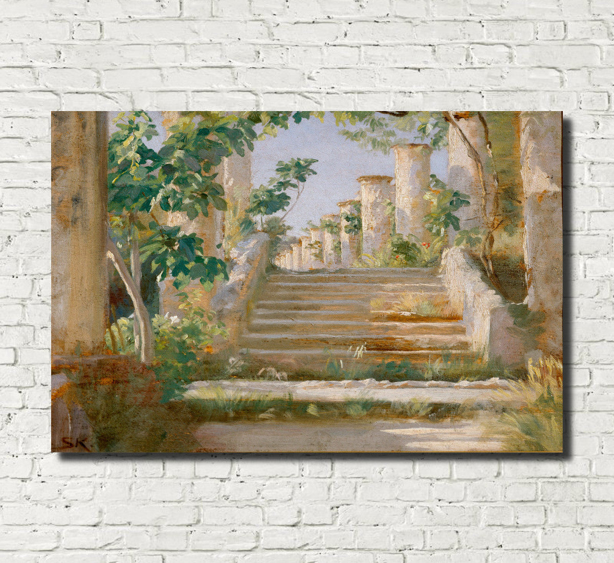 Loggia in Ravello, PS Krøyer Fine Art Print
