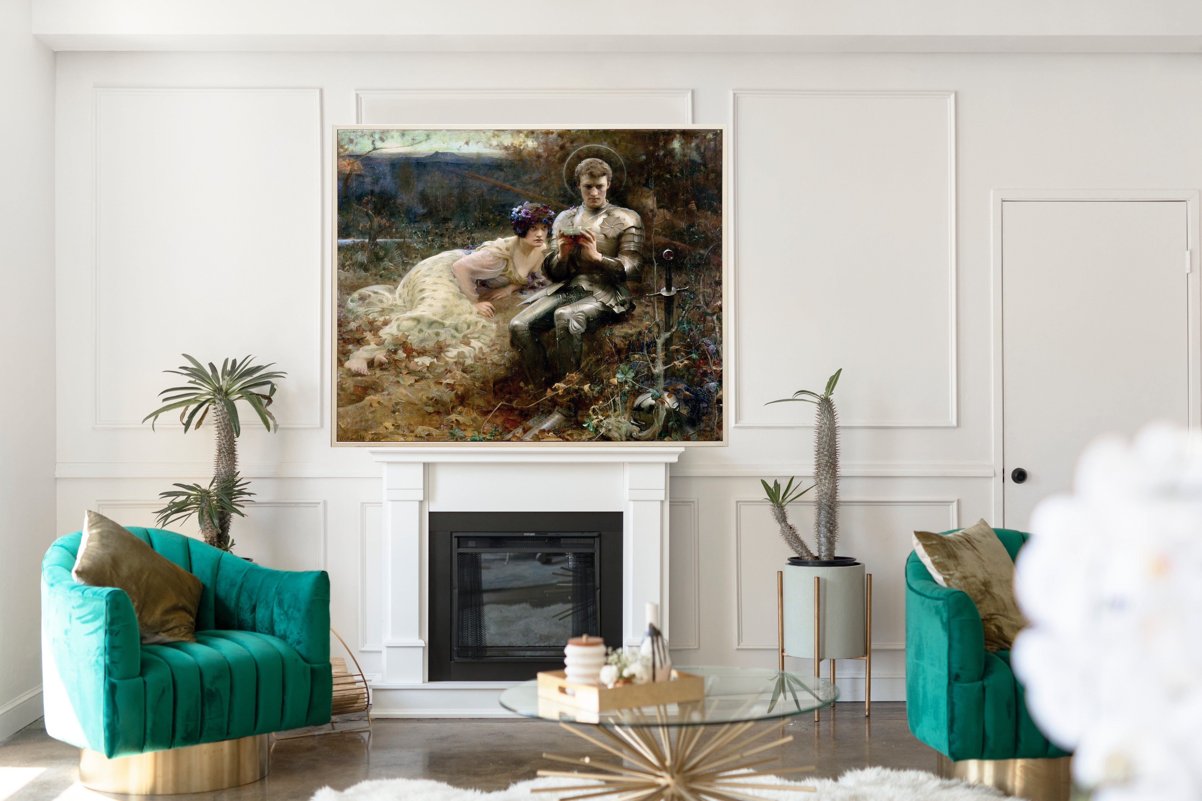 Percival with the Grail Cup, Arthur Hacker Fine Art Print