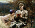 Percival with the Grail Cup, Arthur Hacker Fine Art Print