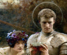 Percival with the Grail Cup, Arthur Hacker Fine Art Print
