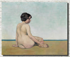 Little bather sitting on the sand, Félix Vallotton