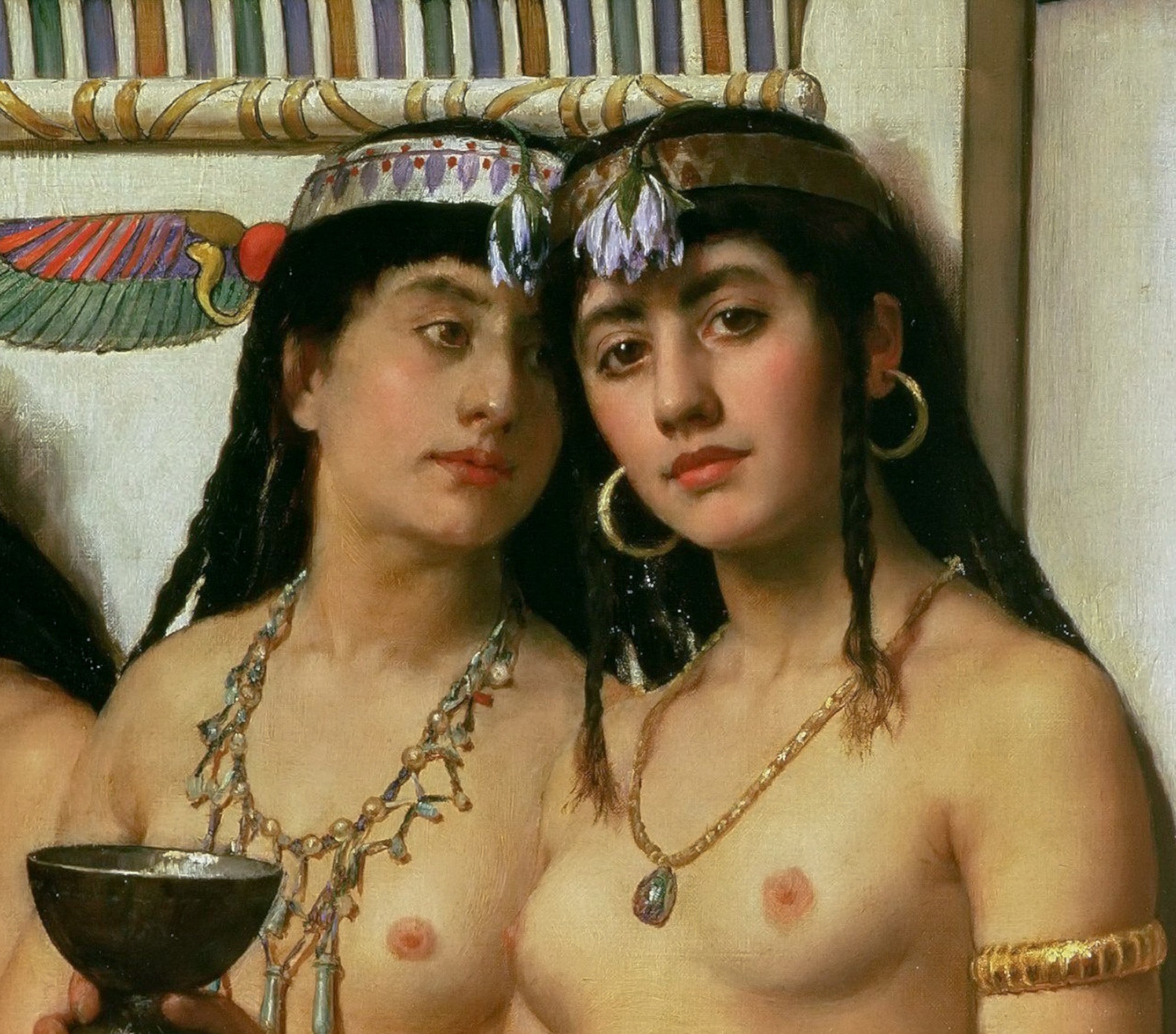 John Collier Fine Art Print, Pharaoh's Handmaidens