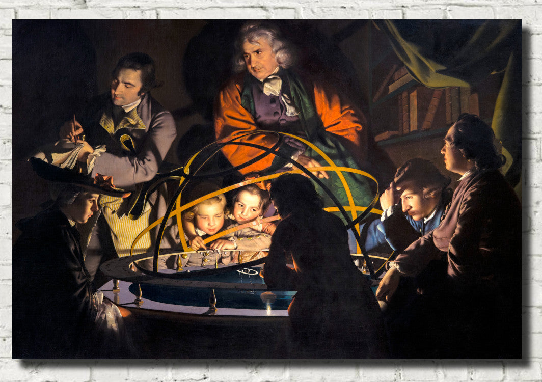 Joseph Wright of Derby Fine Art Print : Philosopher Giving that Lecture on the Orrery