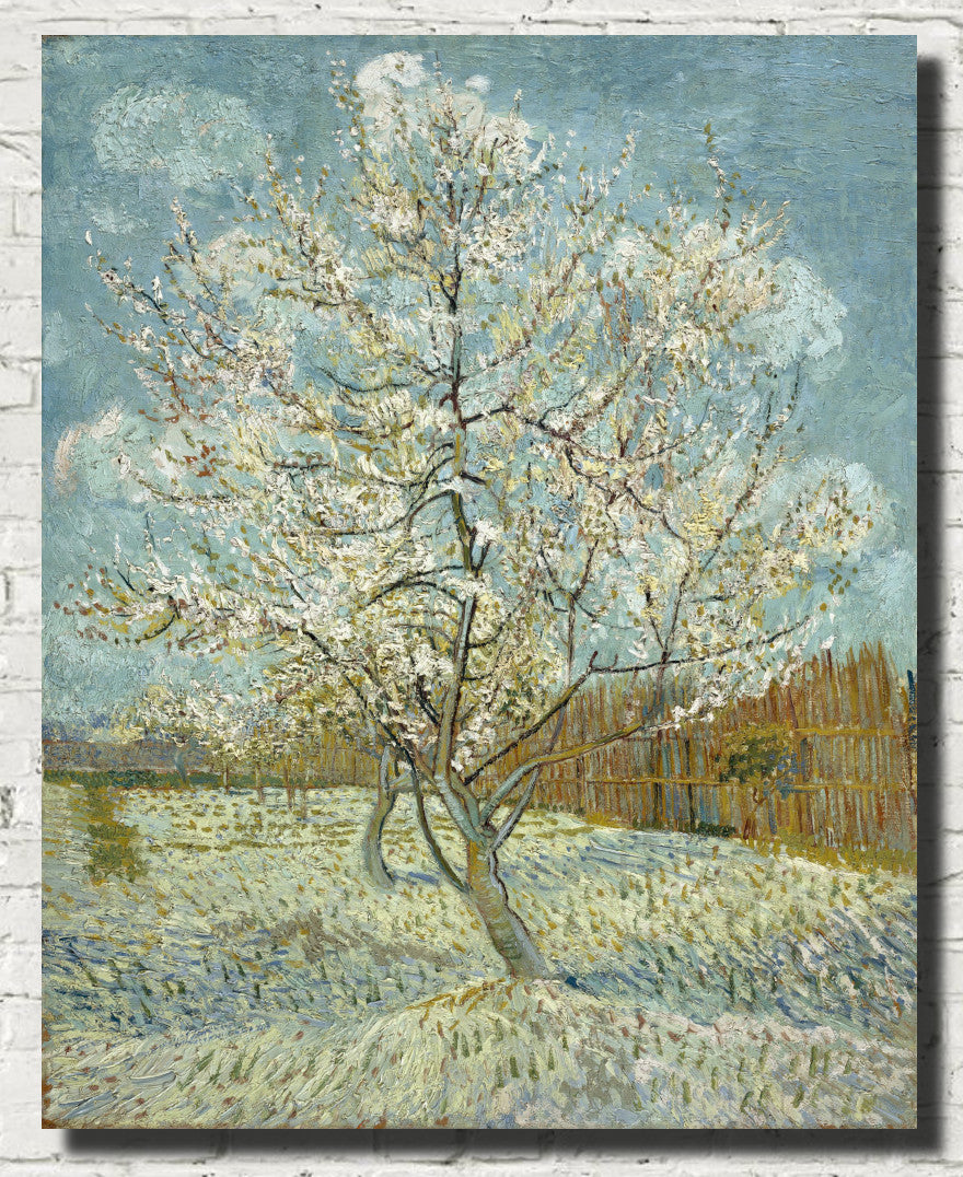 Pink peach Tree, Vincent Van Gogh Fine Art Print