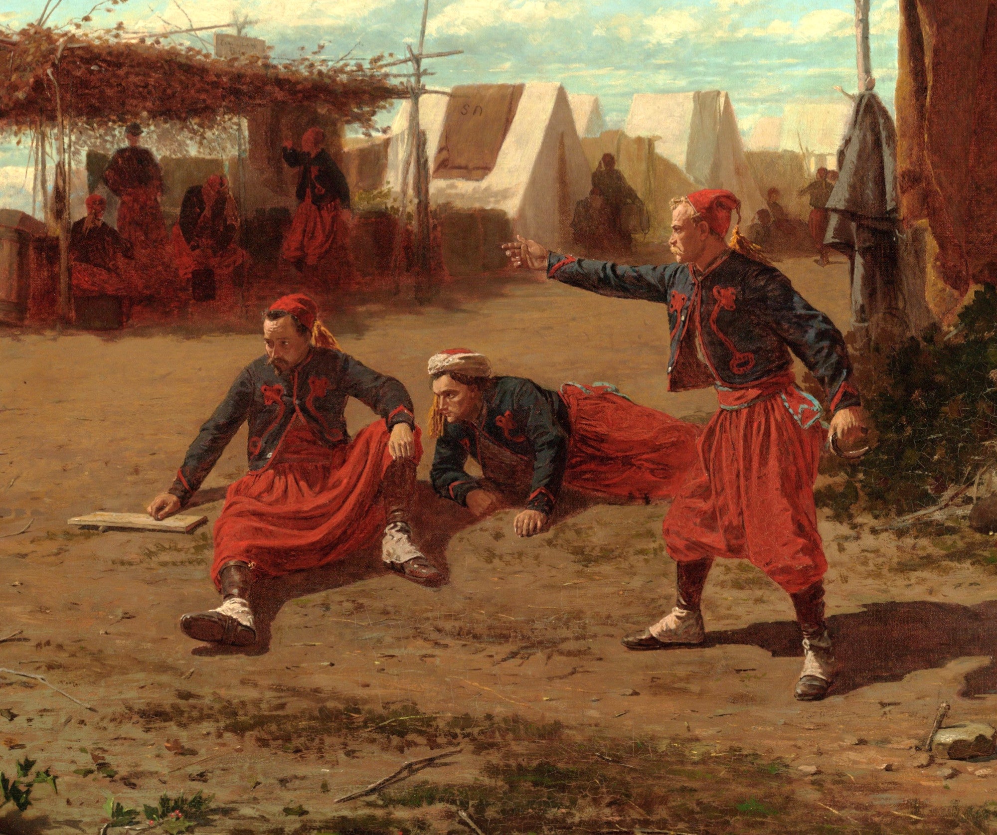 Winslow Homer Fine Art Print : Pitching Quoits