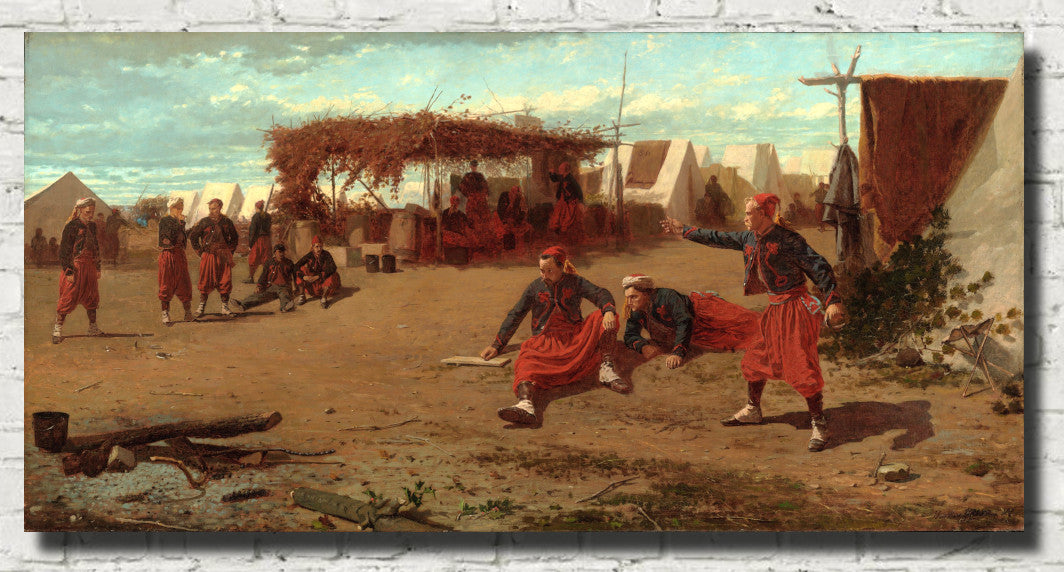 Winslow Homer Fine Art Print : Pitching Quoits