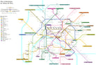 Paris Metro Map Print Underground Rail Plan