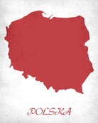 Poland Map Print Outline Wall Map