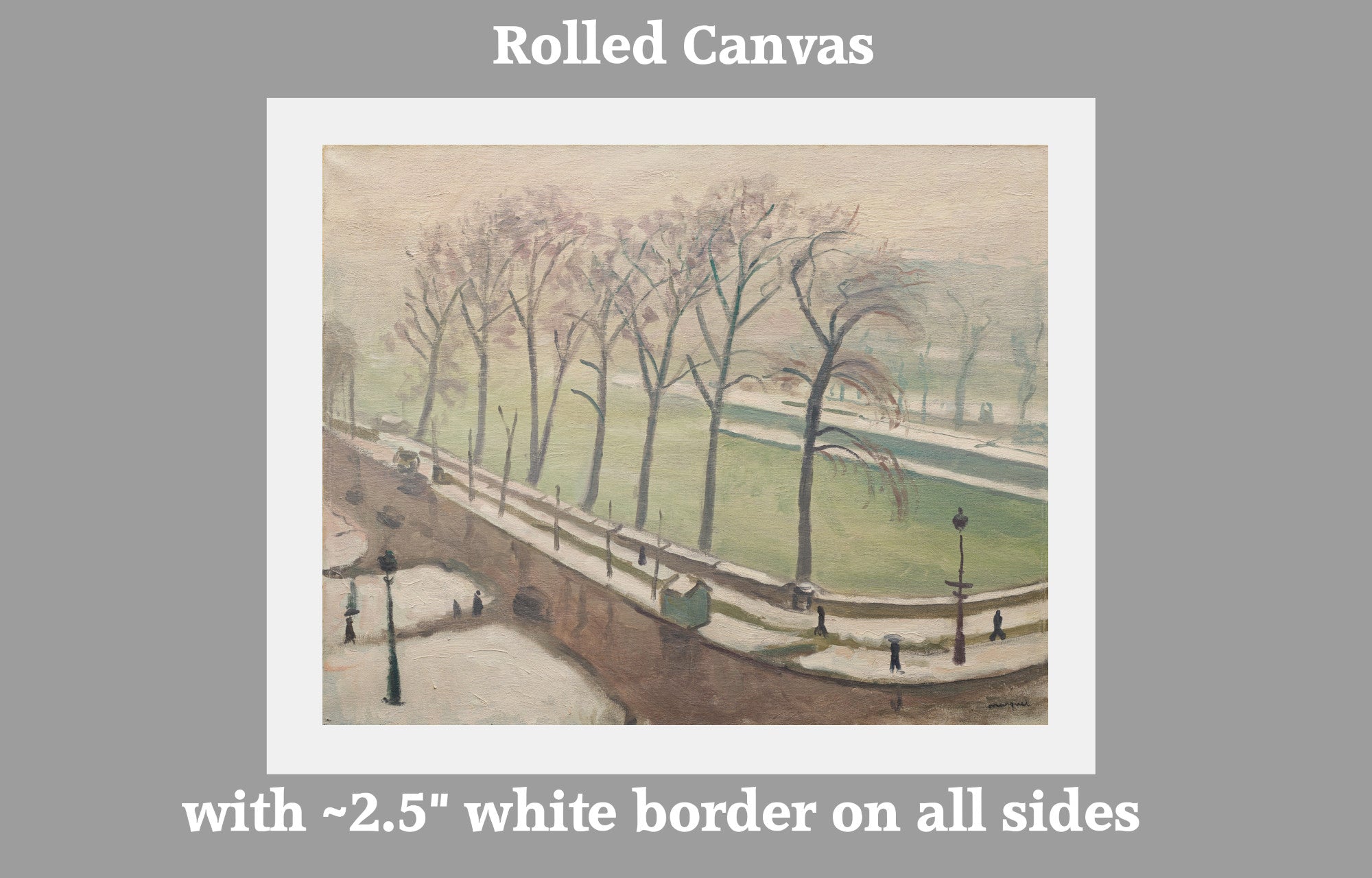 Pont-Neuf under the snow, Albert Marquet, Paris Landscape