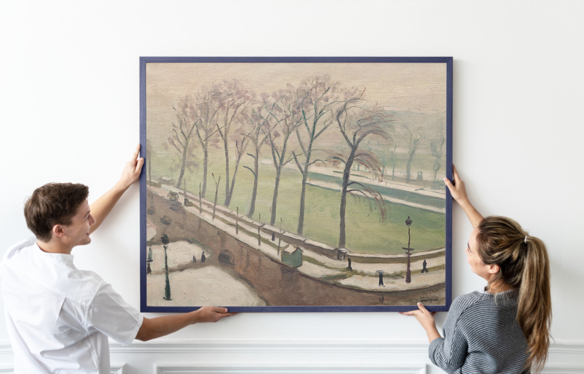 Pont-Neuf under the snow, Albert Marquet, Paris Landscape