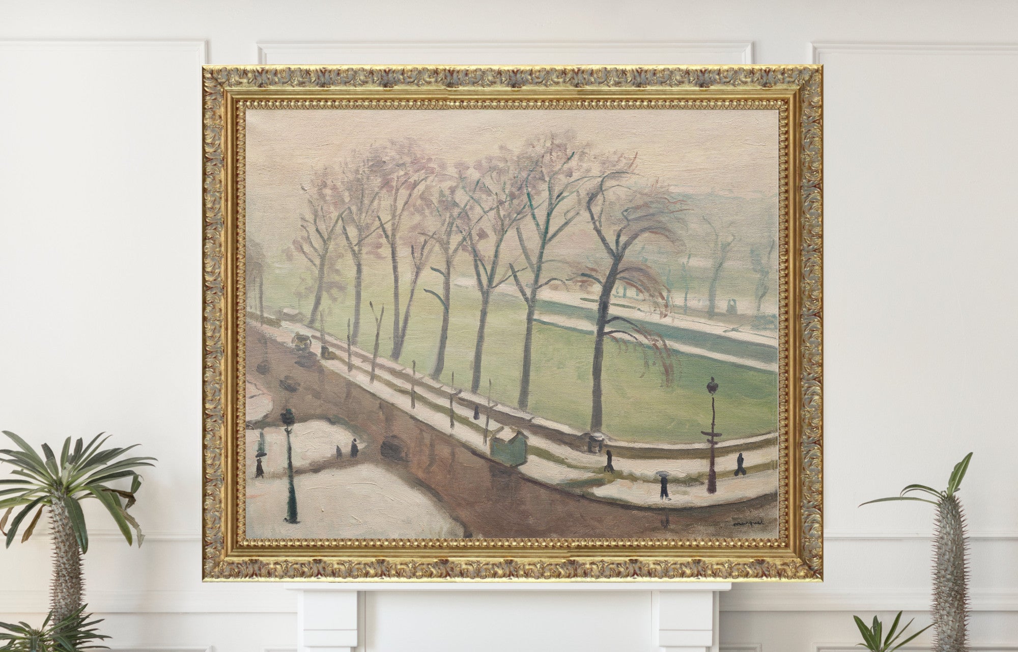 Pont-Neuf under the snow, Albert Marquet, Paris Landscape