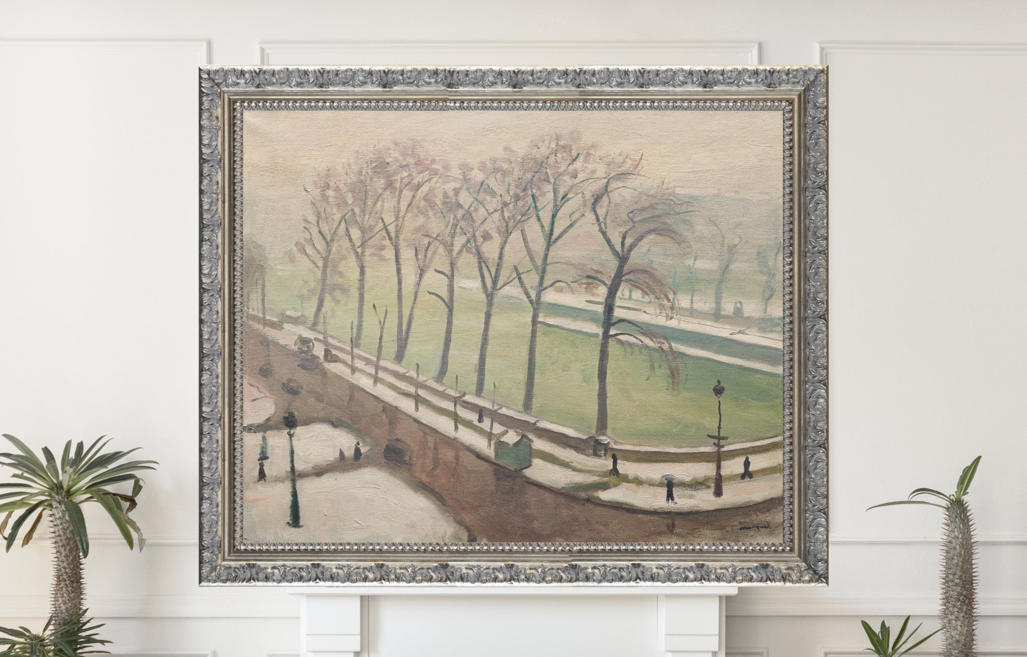 Pont-Neuf under the snow, Albert Marquet, Paris Landscape