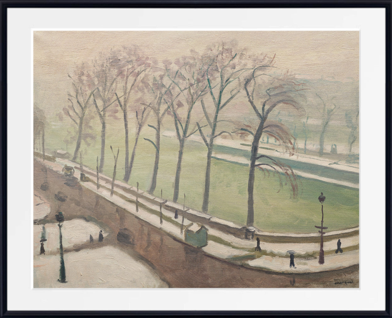 Pont-Neuf under the snow, Albert Marquet, Paris Landscape