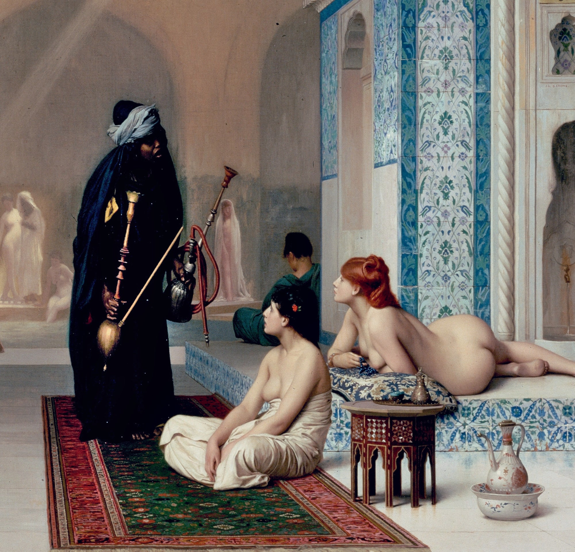 Jean-Léon Gérôme Fine Art Print : Pool in a Harem
