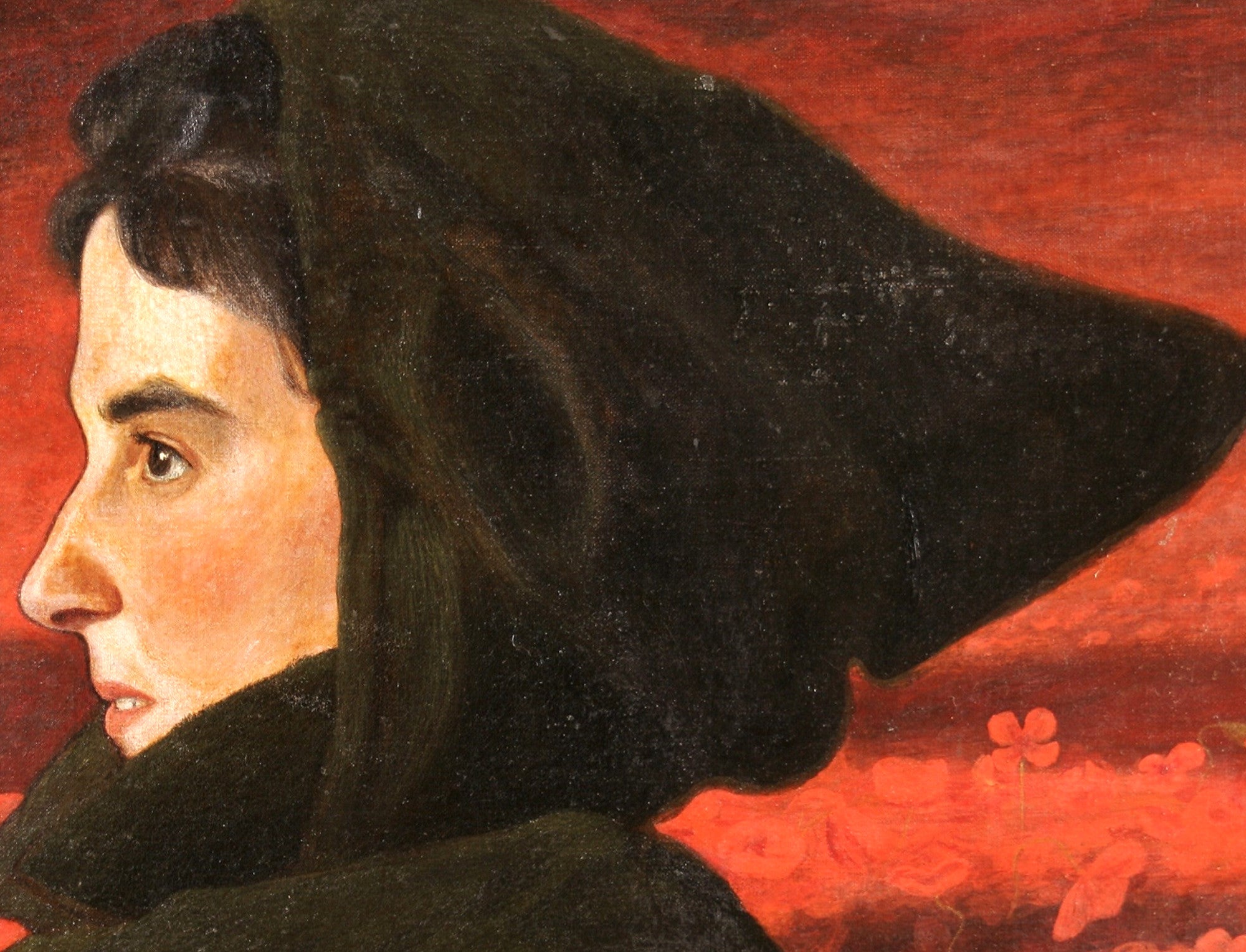 Poppy Hooded Female Figure, Hugo Simberg Fine Art Print