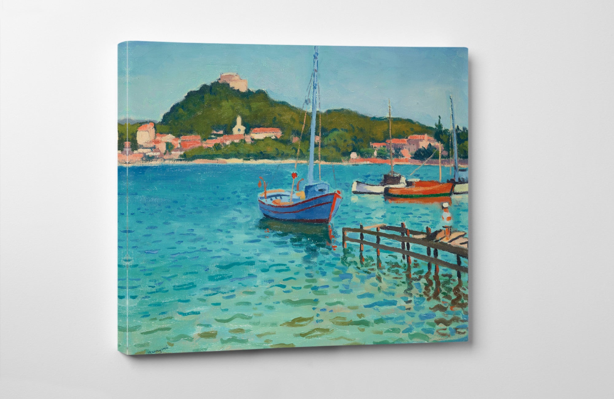 Porquerolles, summer afternoon, Albert Marquet, French Riviera Landscape
