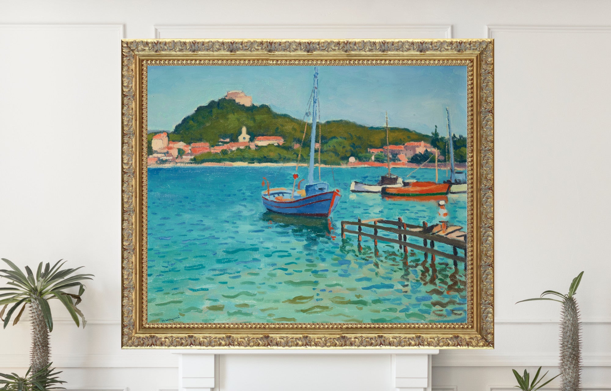 Porquerolles, summer afternoon, Albert Marquet, French Riviera Landscape