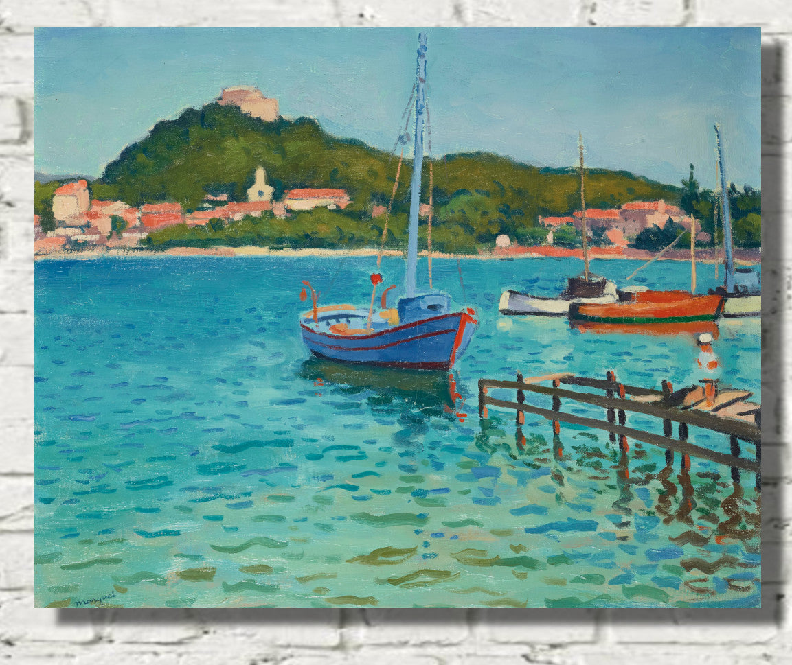Porquerolles, summer afternoon, Albert Marquet, French Riviera Landscape