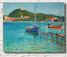 Porquerolles, summer afternoon, Albert Marquet, French Riviera Landscape