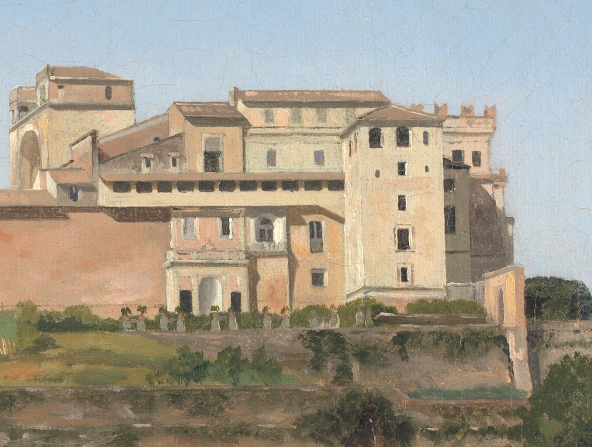 Porta Angelica and Part of the Vatican, C W Eckersberg