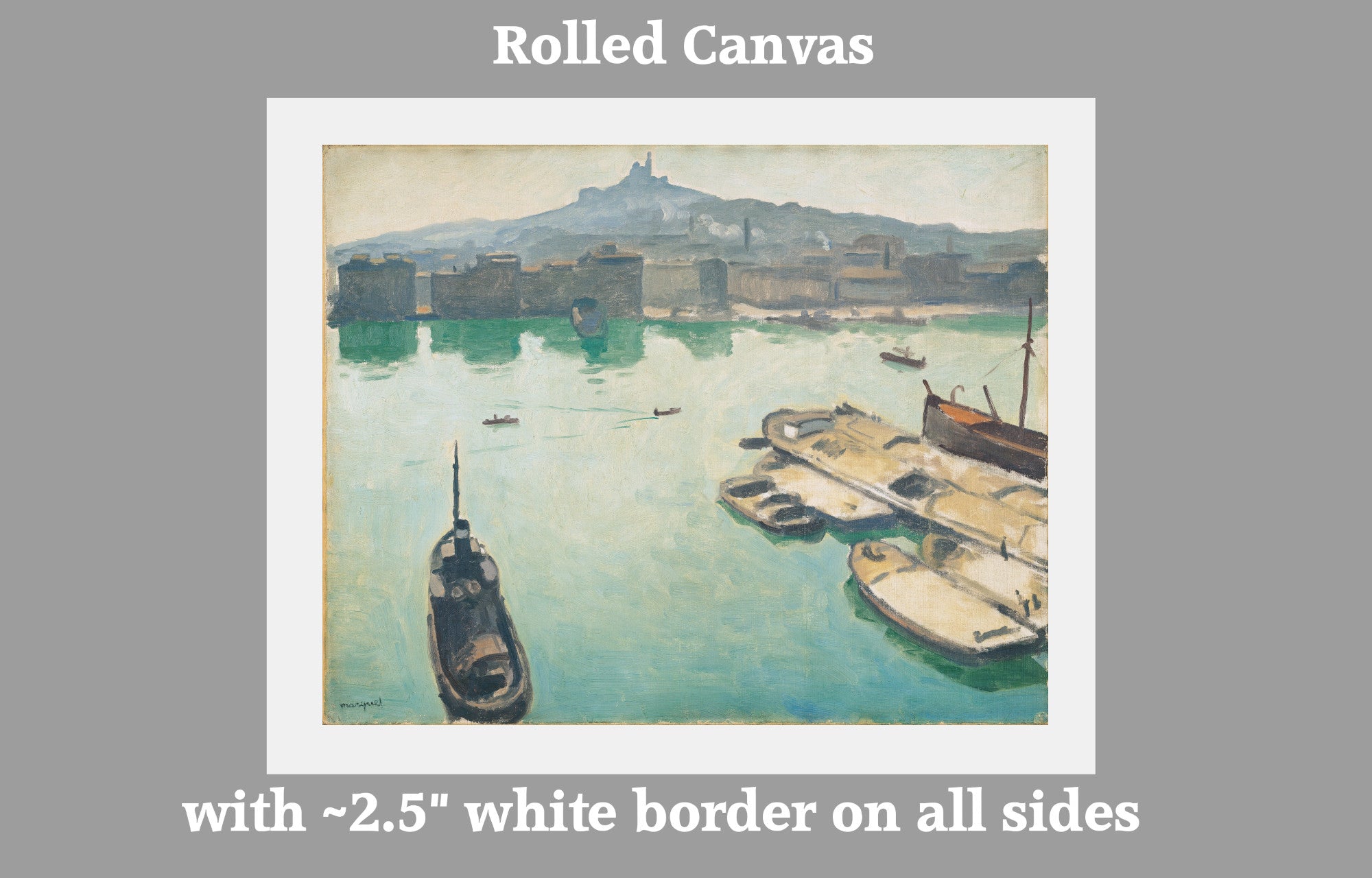 Port of Marseilles, Albert Marquet, French Riviera Landscape