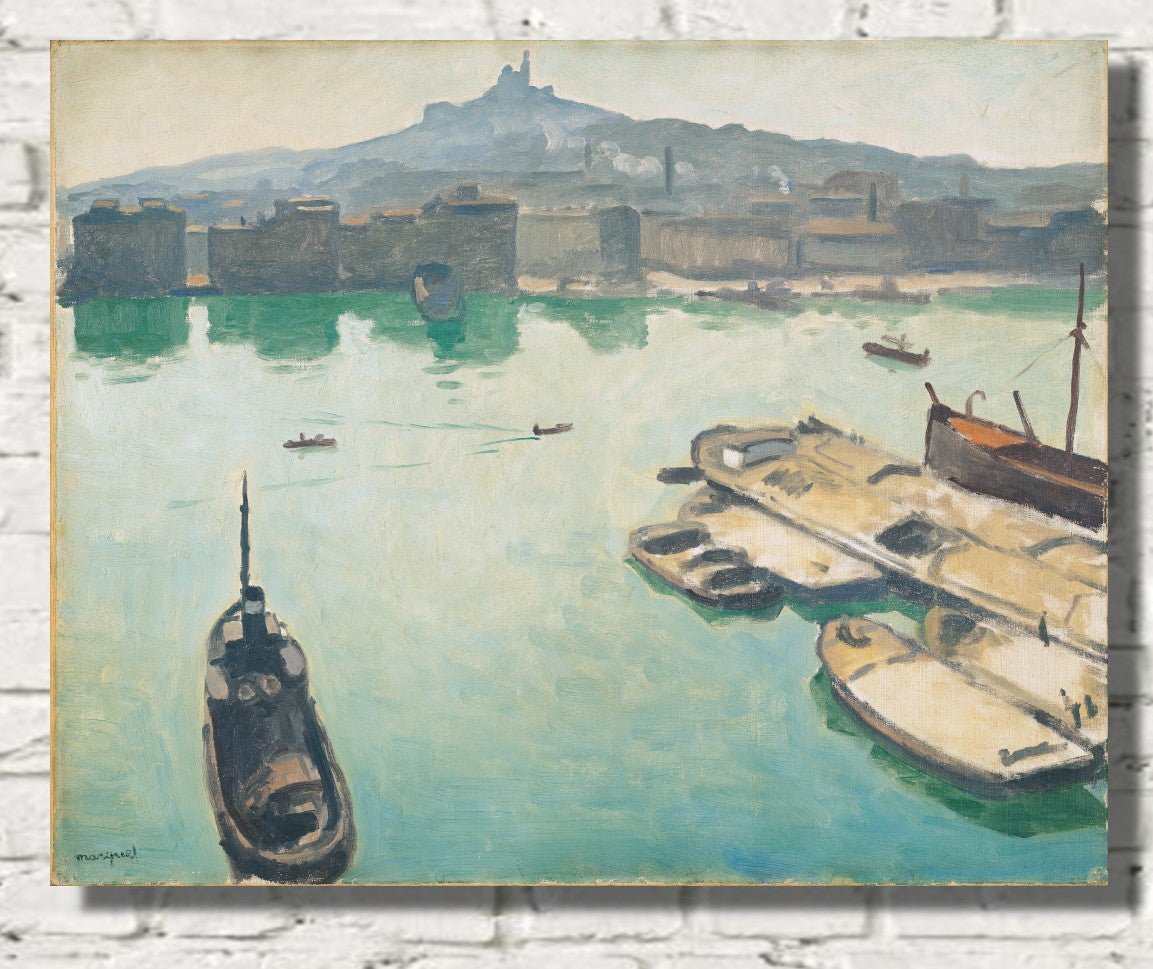 Port of Marseilles, Albert Marquet, French Riviera Landscape