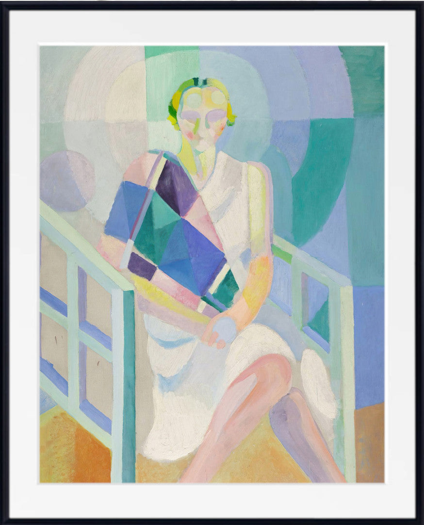 Robert Delaunay, Portrait of Madame Heim