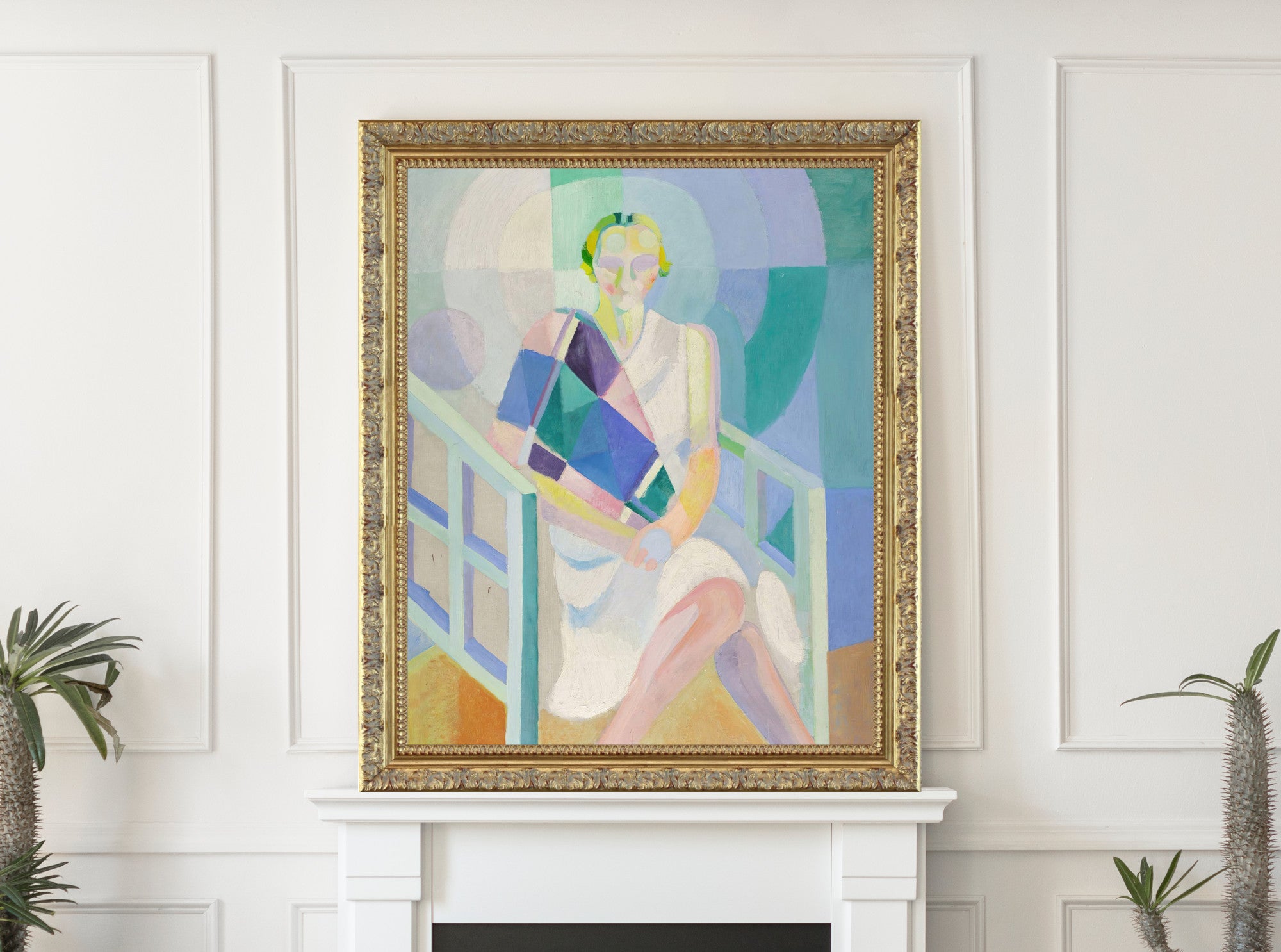 Robert Delaunay, Portrait of Madame Heim