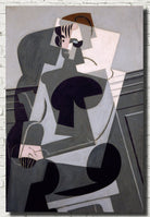 Juan Gris Crystal Cubism Fine Art Print : Portrait of Madame Josette Gris