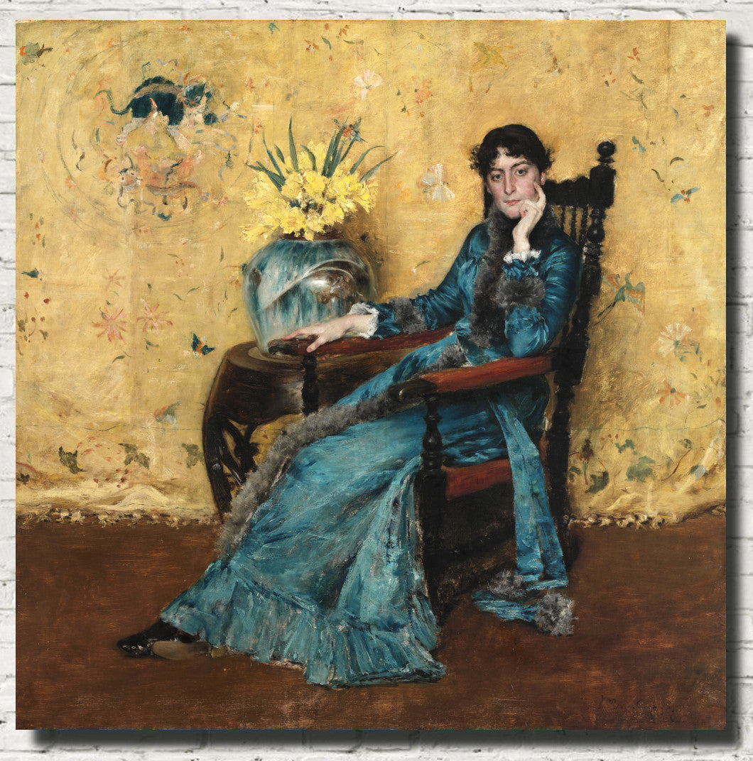 William Merritt Chase Fine Art Print, Portrait of Dora Wheeler