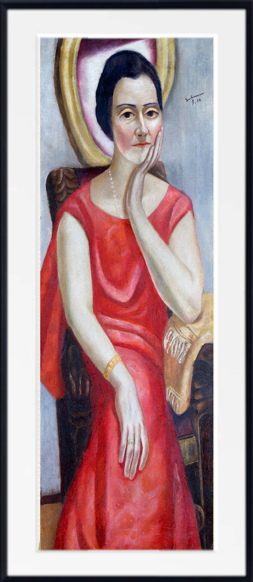 Max Beckmann, Portrait of Käthe von Porada (1924) - New Objectivity