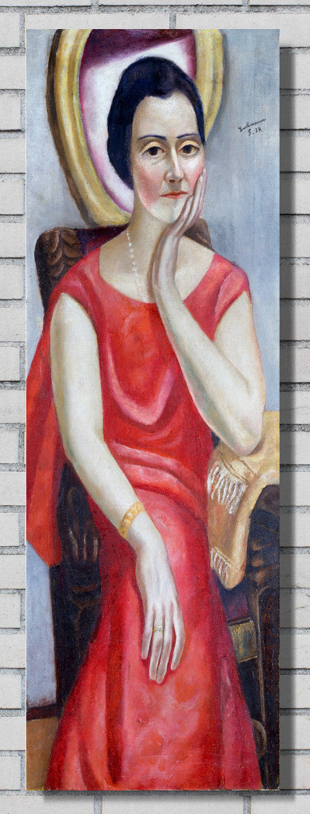 Max Beckmann, Portrait of Käthe von Porada (1924) - New Objectivity