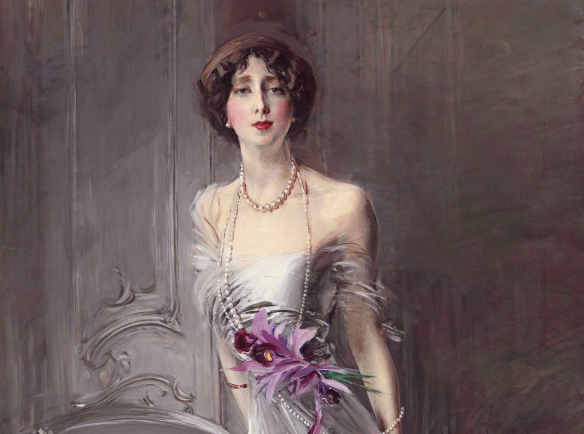 Giovanni Boldini Fine Art Print, Portrait of Madame Doyen