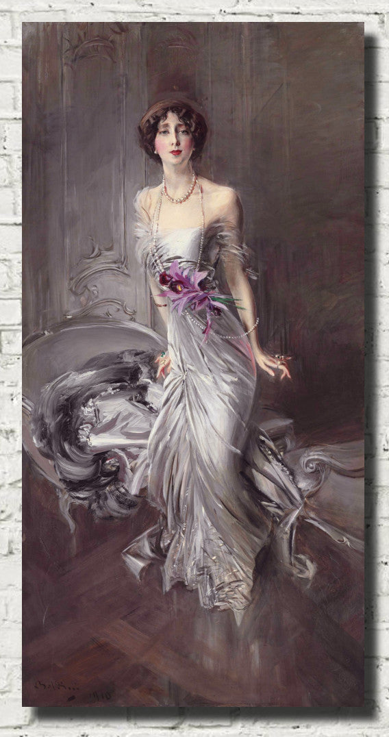 Giovanni Boldini Fine Art Print, Portrait of Madame Doyen