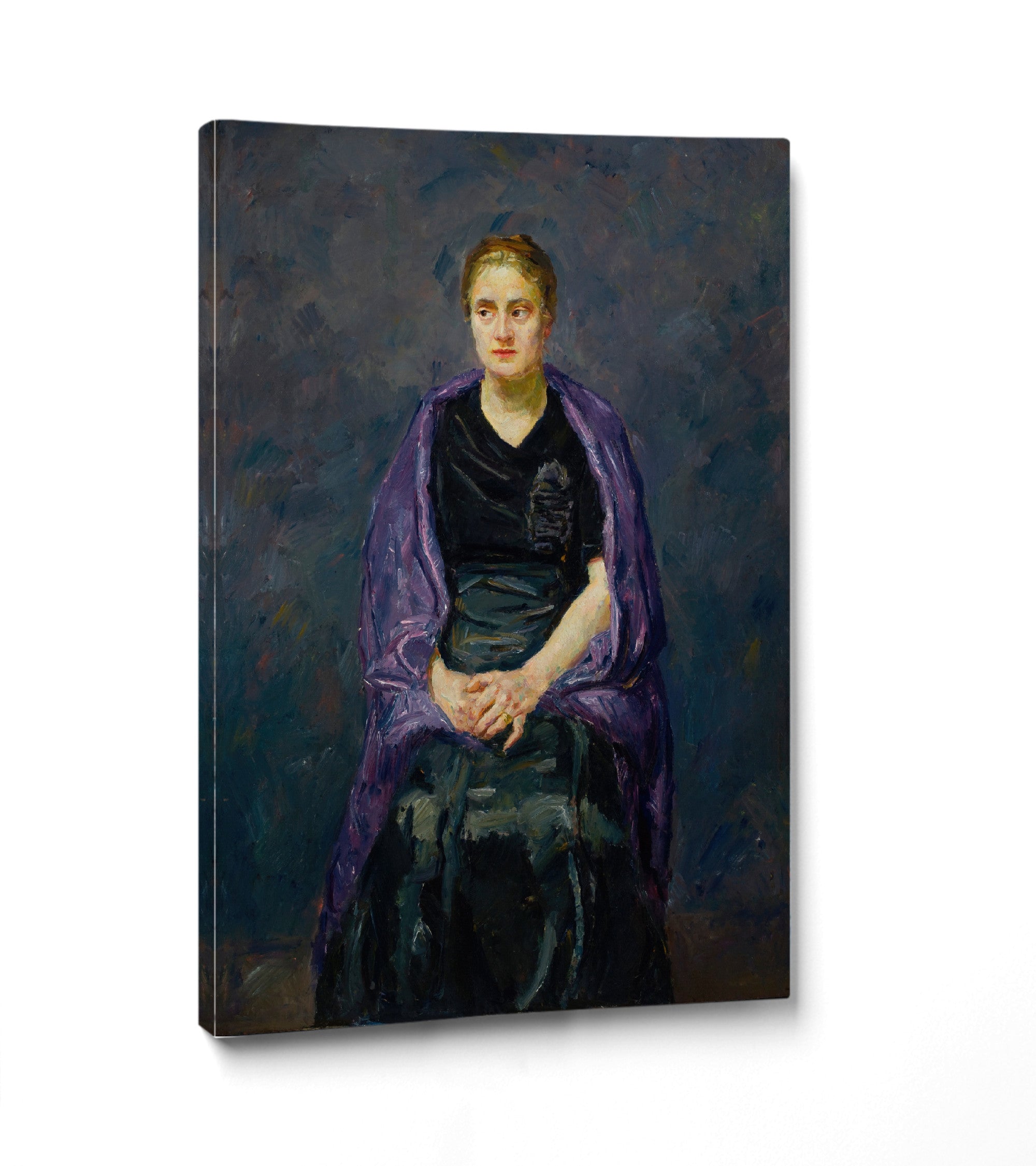 Max Beckmann, Portrait of Mink with Violet Shawl  - New Objectivity