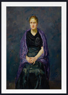 Max Beckmann, Portrait of Mink with Violet Shawl  - New Objectivity