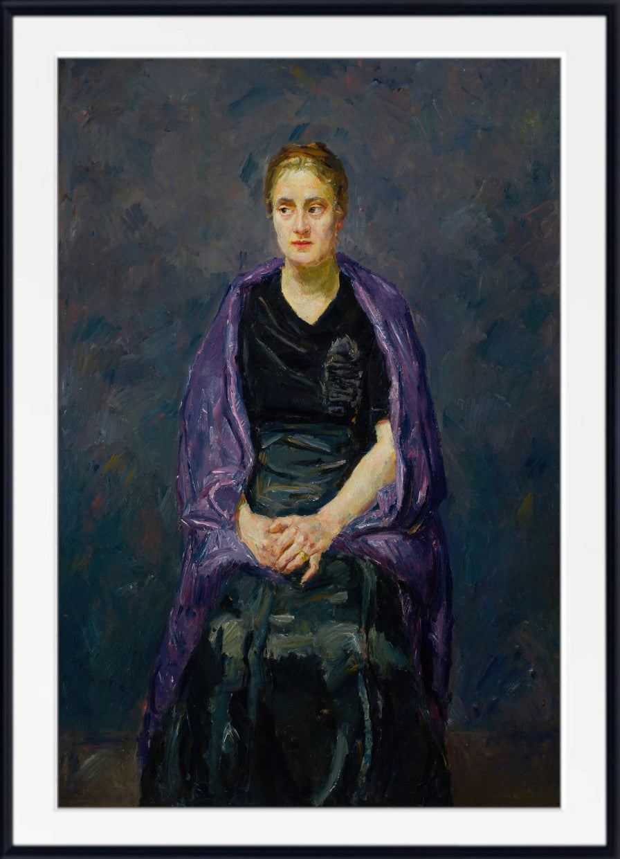 Max Beckmann, Portrait of Mink with Violet Shawl  - New Objectivity