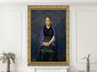 Max Beckmann, Portrait of Mink with Violet Shawl  - New Objectivity