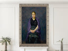 Max Beckmann, Portrait of Mink with Violet Shawl  - New Objectivity