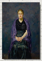 Max Beckmann, Portrait of Mink with Violet Shawl  - New Objectivity